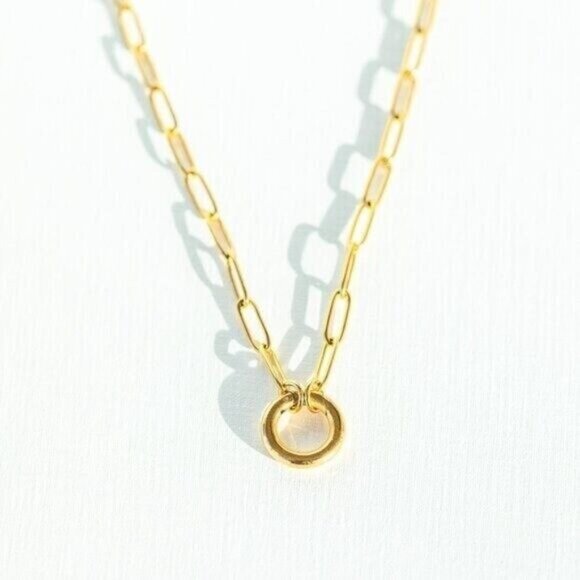 Red Heart Charm Necklace Gold Chain Removable Star Charm Non-Tarnish Gold PRETTY - Picture 10 of 14